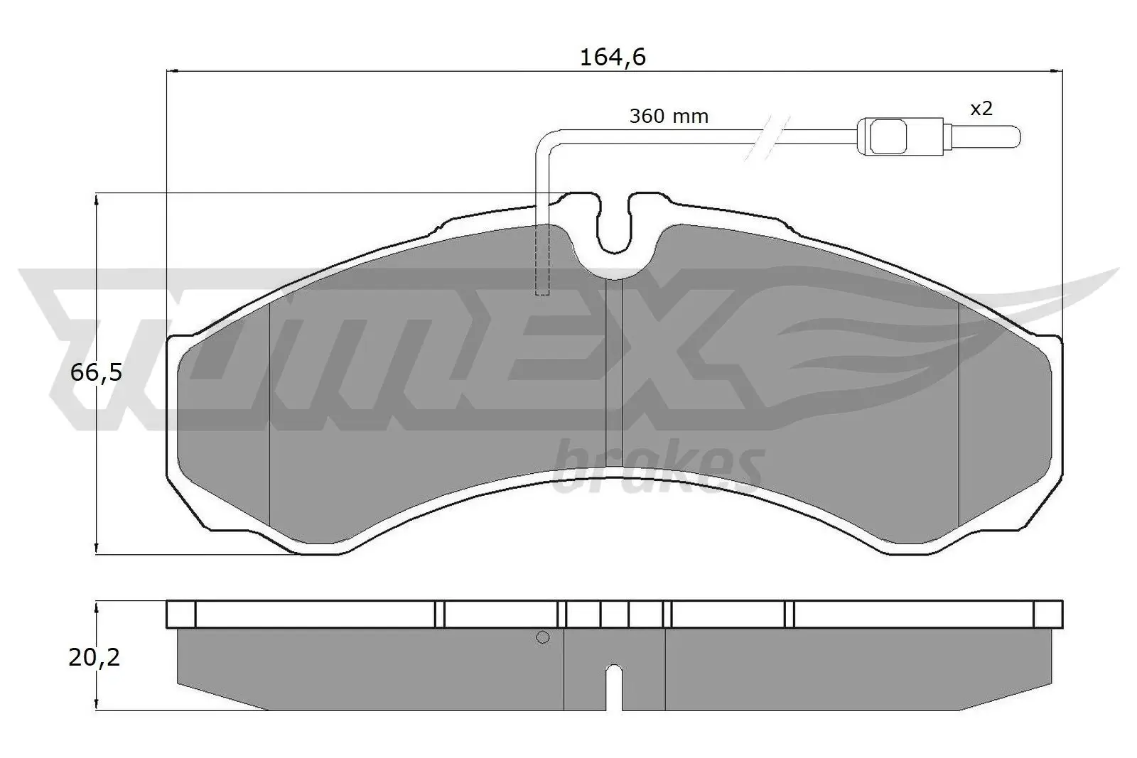 Bremsbelagsatz, Scheibenbremse TOMEX Brakes TX 11-111