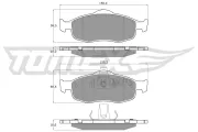 Bremsbelagsatz, Scheibenbremse TOMEX Brakes TX 11-19