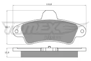 Bremsbelagsatz, Scheibenbremse TOMEX Brakes TX 11-20