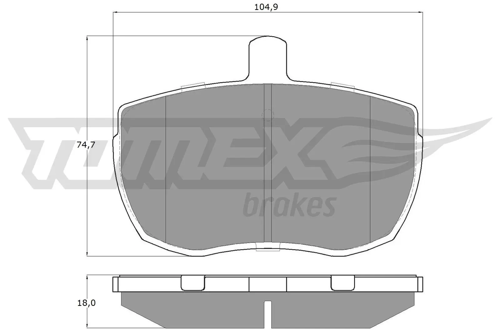 Bremsbelagsatz, Scheibenbremse Vorderachse TOMEX Brakes TX 11-21