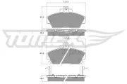 Bremsbelagsatz, Scheibenbremse Vorderachse TOMEX Brakes TX 11-39