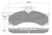 Bremsbelagsatz, Scheibenbremse TOMEX Brakes TX 11-48