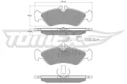 Bremsbelagsatz, Scheibenbremse TOMEX Brakes TX 11-501