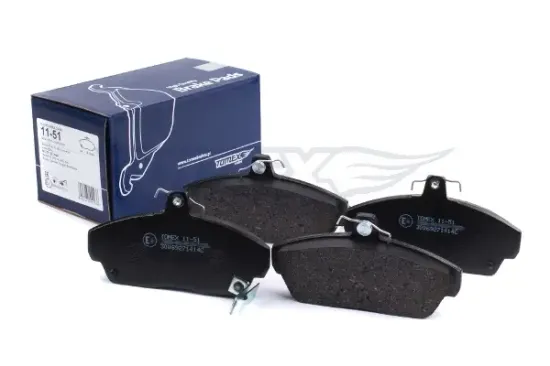 Bremsbelagsatz, Scheibenbremse Vorderachse TOMEX Brakes TX 11-51 Bild Bremsbelagsatz, Scheibenbremse Vorderachse TOMEX Brakes TX 11-51