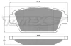 Bremsbelagsatz, Scheibenbremse Hinterachse TOMEX Brakes TX 11-54