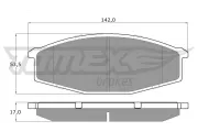 Bremsbelagsatz, Scheibenbremse TOMEX Brakes TX 11-56