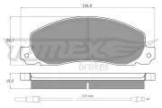 Bremsbelagsatz, Scheibenbremse TOMEX Brakes TX 11-65