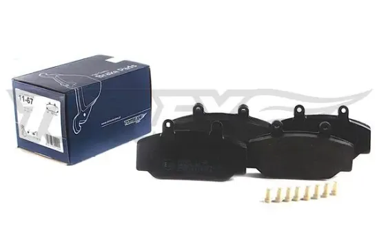 Bremsbelagsatz, Scheibenbremse Vorderachse TOMEX Brakes TX 11-67 Bild Bremsbelagsatz, Scheibenbremse Vorderachse TOMEX Brakes TX 11-67