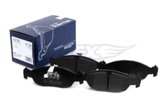 Bremsbelagsatz, Scheibenbremse Vorderachse TOMEX Brakes TX 11-71 Bild Bremsbelagsatz, Scheibenbremse Vorderachse TOMEX Brakes TX 11-71