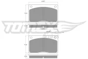 Bremsbelagsatz, Scheibenbremse TOMEX Brakes TX 11-74