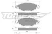 Bremsbelagsatz, Scheibenbremse TOMEX Brakes TX 11-751