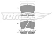 Bremsbelagsatz, Scheibenbremse TOMEX Brakes TX 11-77