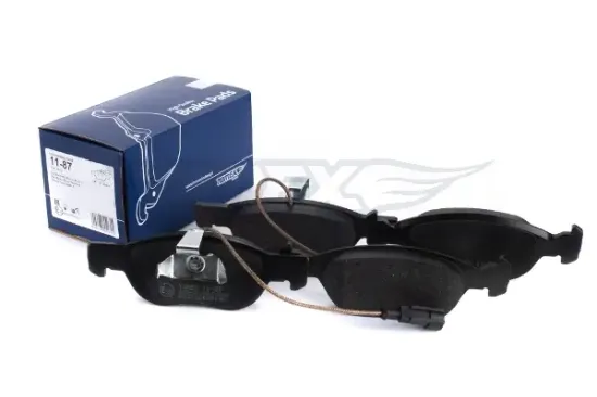 Bremsbelagsatz, Scheibenbremse Vorderachse TOMEX Brakes TX 11-87 Bild Bremsbelagsatz, Scheibenbremse Vorderachse TOMEX Brakes TX 11-87