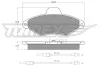 Bremsbelagsatz, Scheibenbremse Vorderachse TOMEX Brakes TX 11-90 Bild Bremsbelagsatz, Scheibenbremse Vorderachse TOMEX Brakes TX 11-90
