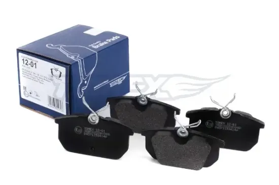 Bremsbelagsatz, Scheibenbremse Hinterachse TOMEX Brakes TX 12-01 Bild Bremsbelagsatz, Scheibenbremse Hinterachse TOMEX Brakes TX 12-01