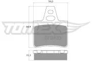 Bremsbelagsatz, Scheibenbremse TOMEX Brakes TX 12-06