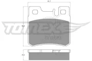 Bremsbelagsatz, Scheibenbremse TOMEX Brakes TX 12-33