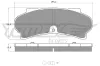 Bremsbelagsatz, Scheibenbremse Vorderachse TOMEX Brakes TX 12-39