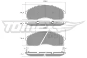 Bremsbelagsatz, Scheibenbremse TOMEX Brakes TX 12-42