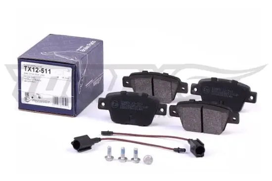 Bremsbelagsatz, Scheibenbremse Hinterachse TOMEX Brakes TX 12-511 Bild Bremsbelagsatz, Scheibenbremse Hinterachse TOMEX Brakes TX 12-511