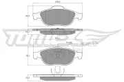 Bremsbelagsatz, Scheibenbremse Vorderachse TOMEX Brakes TX 12-69