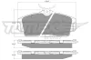 Bremsbelagsatz, Scheibenbremse Vorderachse TOMEX Brakes TX 12-92