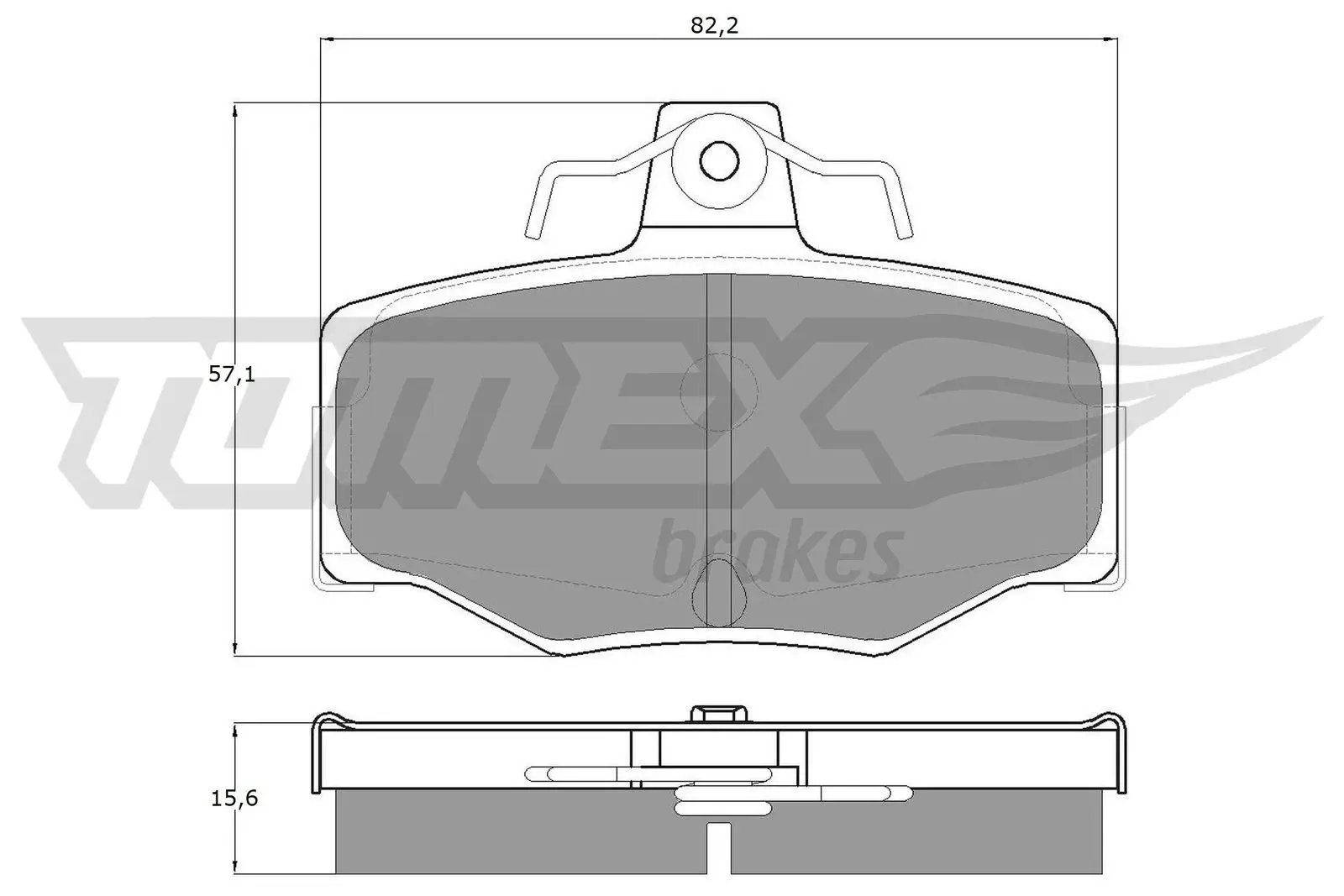 Bremsbelagsatz, Scheibenbremse Hinterachse TOMEX Brakes TX 12-93