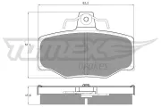 Bremsbelagsatz, Scheibenbremse TOMEX Brakes TX 12-93