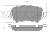 Bremsbelagsatz, Scheibenbremse Hinterachse TOMEX Brakes TX 12-971
