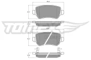 Bremsbelagsatz, Scheibenbremse TOMEX Brakes TX 12-97