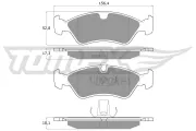Bremsbelagsatz, Scheibenbremse Vorderachse TOMEX Brakes TX 12-98