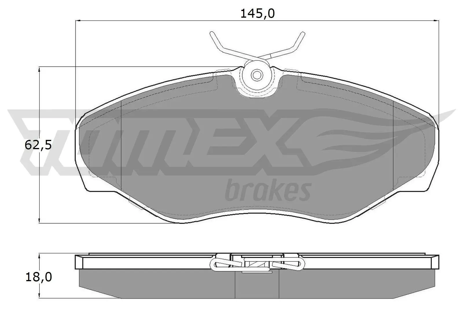 Bremsbelagsatz, Scheibenbremse TOMEX Brakes TX 13-08