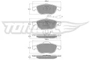 Bremsbelagsatz, Scheibenbremse Vorderachse TOMEX Brakes TX 13-10