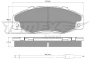 Bremsbelagsatz, Scheibenbremse TOMEX Brakes TX 13-46