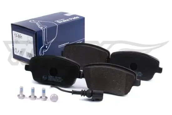 Bremsbelagsatz, Scheibenbremse Vorderachse TOMEX Brakes TX 13-591 Bild Bremsbelagsatz, Scheibenbremse Vorderachse TOMEX Brakes TX 13-591