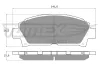 Bremsbelagsatz, Scheibenbremse Vorderachse TOMEX Brakes TX 13-63 Bild Bremsbelagsatz, Scheibenbremse Vorderachse TOMEX Brakes TX 13-63