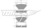 Bremsbelagsatz, Scheibenbremse TOMEX Brakes TX 13-77