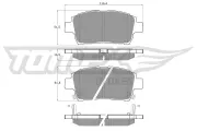 Bremsbelagsatz, Scheibenbremse TOMEX Brakes TX 13-88