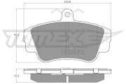 Bremsbelagsatz, Scheibenbremse Vorderachse TOMEX Brakes TX 13-99