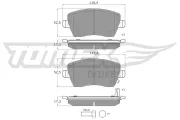 Bremsbelagsatz, Scheibenbremse Vorderachse TOMEX Brakes TX 14-162
