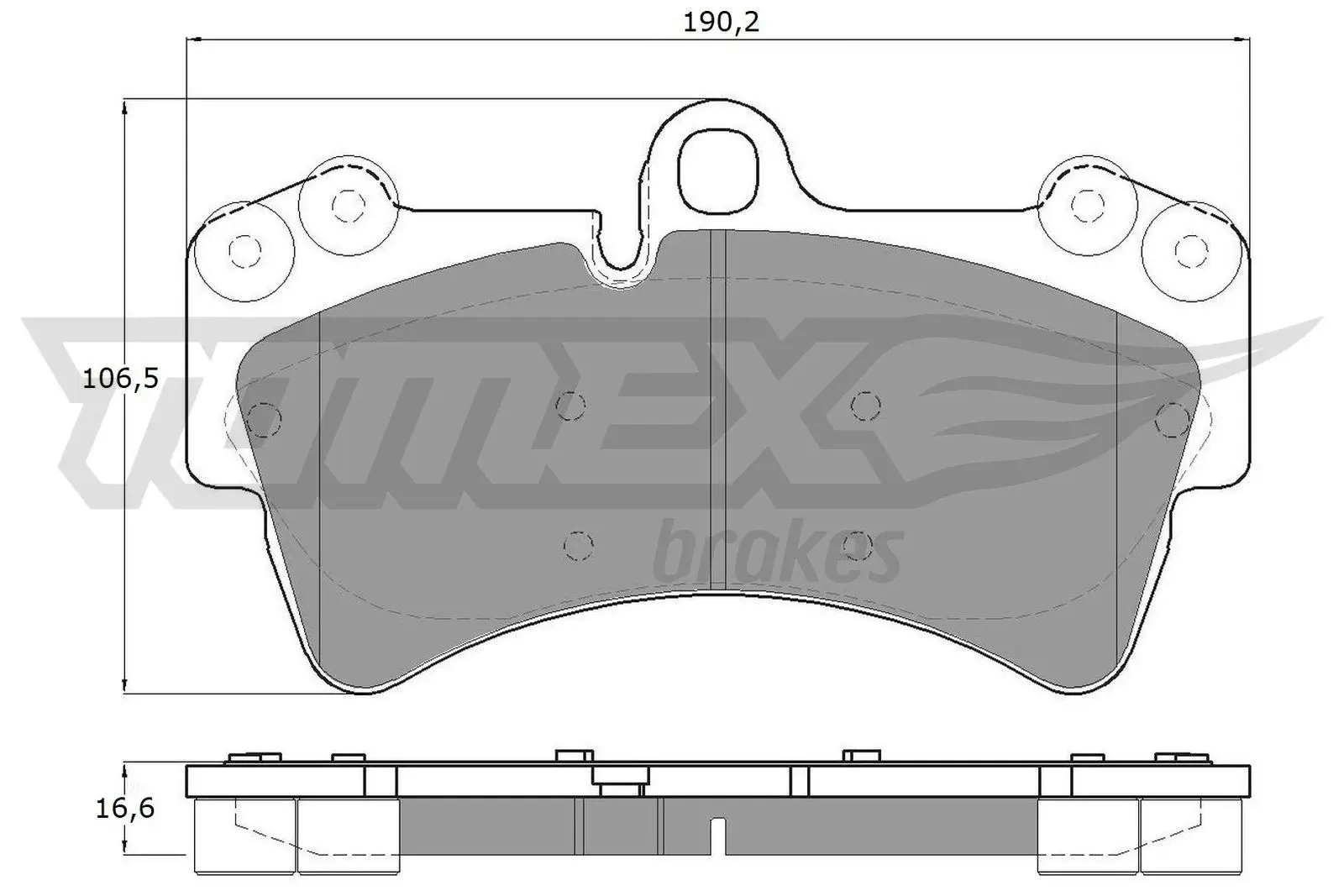 Bremsbelagsatz, Scheibenbremse Vorderachse TOMEX Brakes TX 14-31