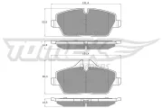 Bremsbelagsatz, Scheibenbremse Vorderachse TOMEX Brakes TX 14-331