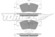 Bremsbelagsatz, Scheibenbremse Vorderachse TOMEX Brakes TX 14-35