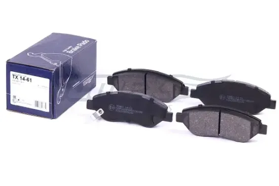 Bremsbelagsatz, Scheibenbremse Vorderachse TOMEX Brakes TX 14-61 Bild Bremsbelagsatz, Scheibenbremse Vorderachse TOMEX Brakes TX 14-61