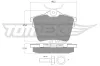 Bremsbelagsatz, Scheibenbremse Hinterachse TOMEX Brakes TX 14-69 Bild Bremsbelagsatz, Scheibenbremse Hinterachse TOMEX Brakes TX 14-69