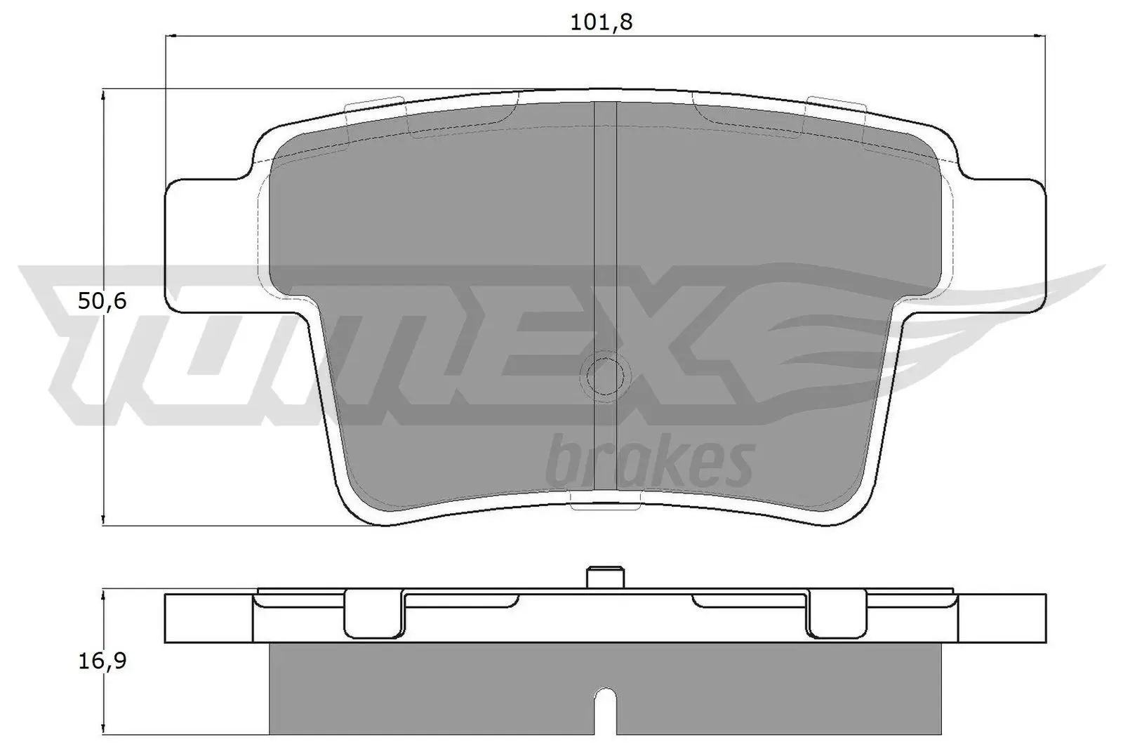 Bremsbelagsatz, Scheibenbremse TOMEX Brakes TX 14-74