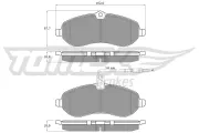 Bremsbelagsatz, Scheibenbremse TOMEX Brakes TX 14-83