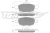 Bremsbelagsatz, Scheibenbremse Vorderachse TOMEX Brakes TX 14-84 Bild Bremsbelagsatz, Scheibenbremse Vorderachse TOMEX Brakes TX 14-84