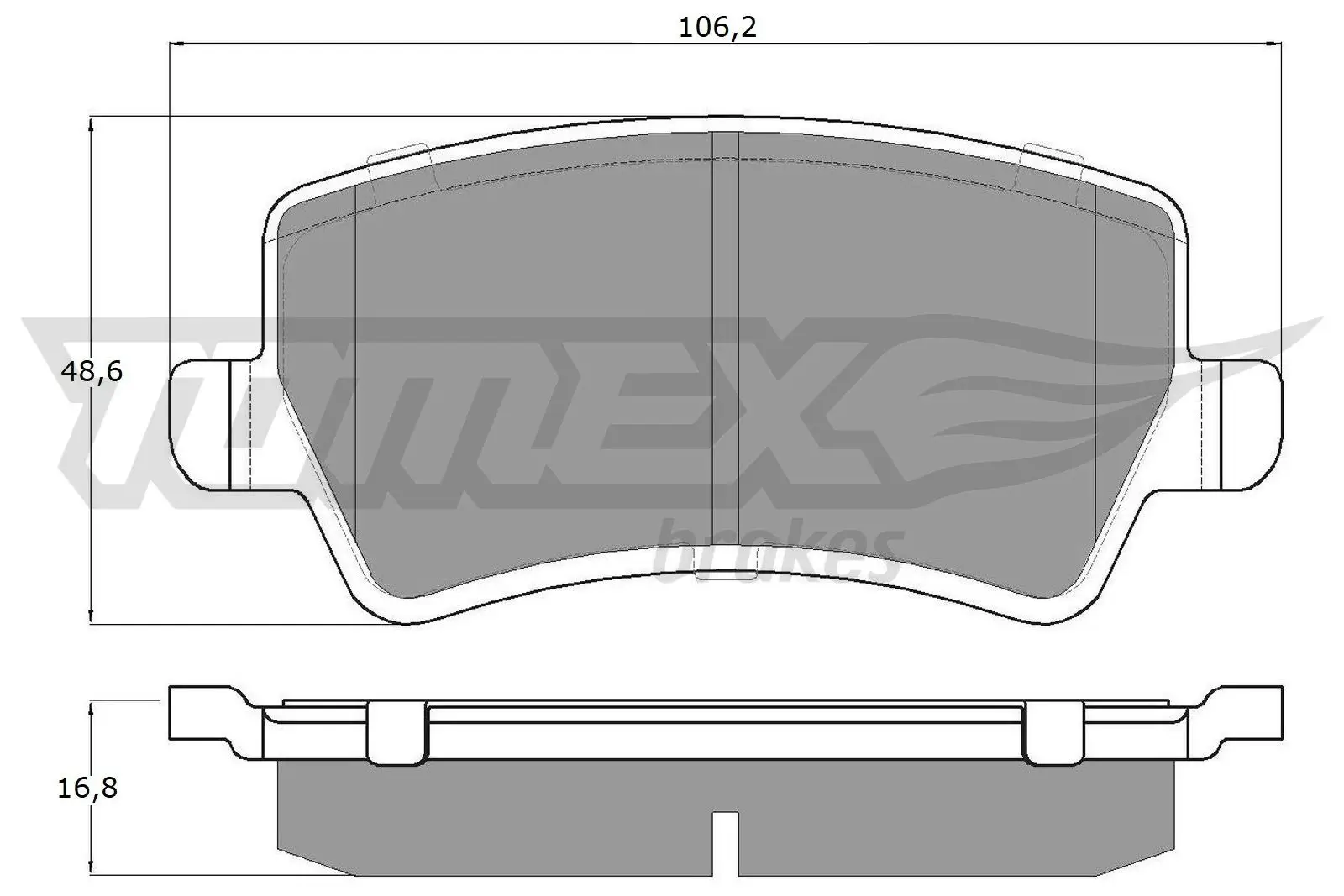 Bremsbelagsatz, Scheibenbremse TOMEX Brakes TX 14-85