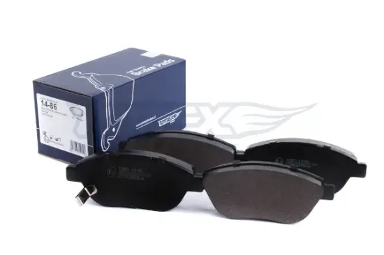 Bremsbelagsatz, Scheibenbremse Vorderachse TOMEX Brakes TX 14-86 Bild Bremsbelagsatz, Scheibenbremse Vorderachse TOMEX Brakes TX 14-86